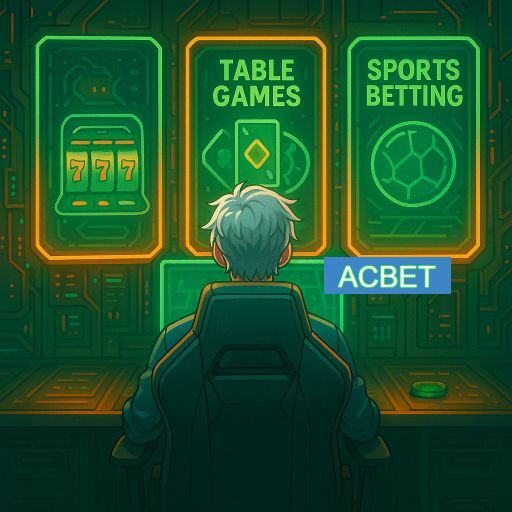 Imagem promocional do app oficial ACBET destacando a conveniência de jogar cassino online pelo celular ou navegador