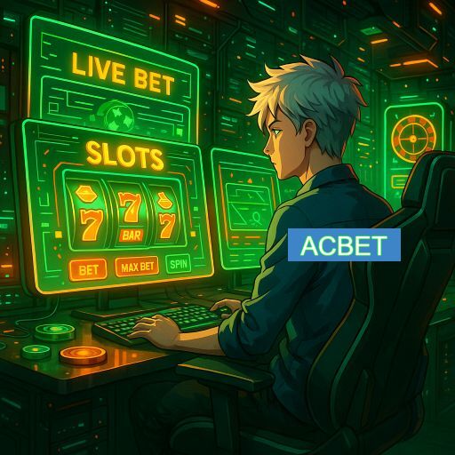 Imagem promocional do app oficial ACBET destacando a conveniência de jogar cassino online pelo celular ou navegador